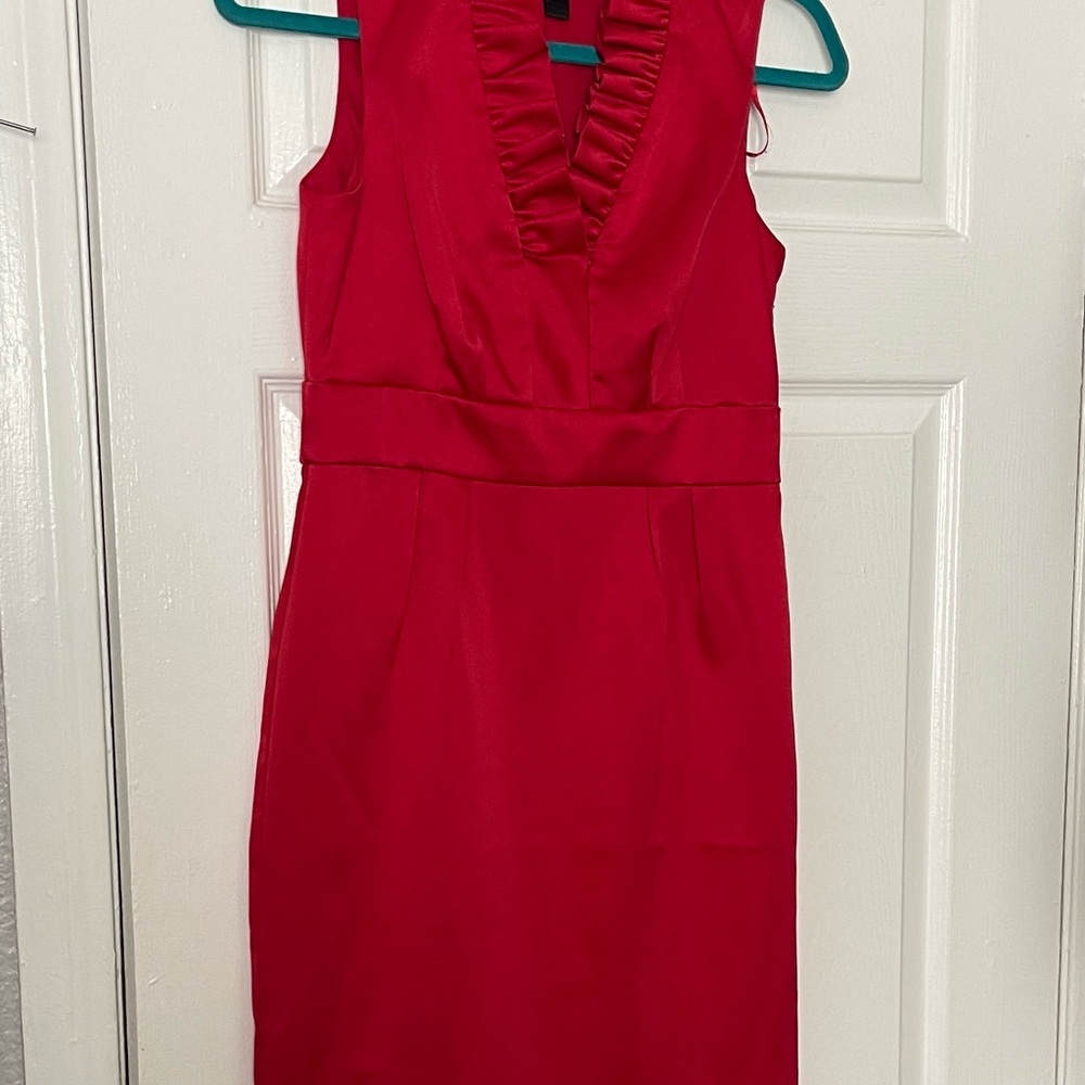 Jessica Howard Vibrant Red Ruffled Mini Dress
